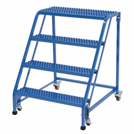 VESTIL 40 H Steel PW Ladder, Grip Strut, 4 Step, No Rail, 4 Steps LAD-PW-32-4-G-NHR